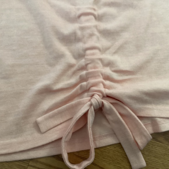 Weekend Suzanne Betro Peach Pullover Side Gather Tie Sweater Size 3X - Picture 2 of 5